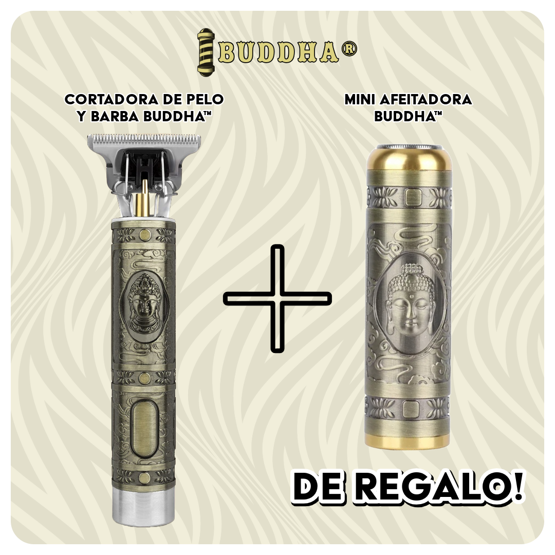 Cortadora de Pelo y Barba Buddha™ + Mini Afeitadora Buddha™ ¡De Regalo! - Tu Combo ideal